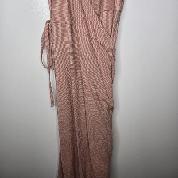 New Patagonia Wear With All Dress Wrap Evening Mauve Sz L Hemp Blend Longplains - Picture 5 of 13